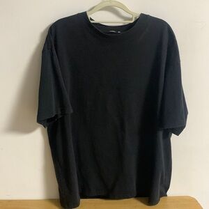 Black cotton T-shirt